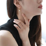 8mm Natural Akoya Golden Pearl Earrings - 18K Yellow Gold Etsy
