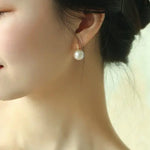 AAA+ 13mm Freshwater Pearl Earrings - 18K Yellow Gold Etsy
