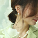AAA+ 13mm Freshwater Pearl Earrings - 18K Yellow Gold Etsy