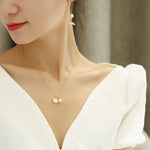 Ocean Lover High Luster Pearl & Shell Necklace, 18k Gold Plated Vermeil Shell Pearl Necklace, Akoya Pearl Necklace, Gift for Her Etsy