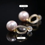 AAA+ 12mm Freshwater White Pearl Earrings - 18K Gold Plated Vermeil Etsy