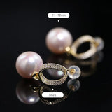 AAA+ 12mm Freshwater White Pearl Earrings - 18K Gold Plated Vermeil Etsy