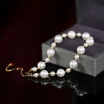 High Luster Akoya Pearl Strand 18K Bracelets - 18K Yellow Gold Etsy