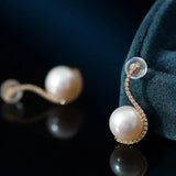 10mm Natural High Luster White Pearl Earrings Handmade 18k Solid Yellow Gold White Pearl Earrings, Seawater Pearl Earrings, Gift for Mom Etsy