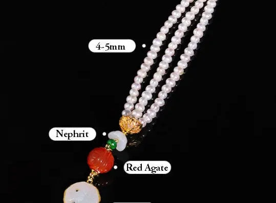 5mm Natural High Luster White Pearl & South Red Agate Rose Bracelet Handmade 18k Gold Plated Vermeil Jade Bracelet, Multi Pearl Bracelet Etsy