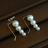 Grape Desgin Earrings, Natural High Luster White Pearl Earrings, 14k Gold Filled Handmade Earrings, Gift for Mom, Anniversary Gift Idea - LaCorserArtJewelry