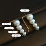Grape Desgin Earrings, Natural High Luster White Pearl Earrings, 14k Gold Filled Handmade Earrings, Gift for Mom, Anniversary Gift Idea - LaCorserArtJewelry