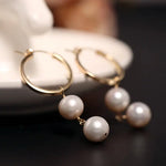 9.5mm High Luster Akoya Pearl Drop Earrings - 14K Gold Filled Etsy