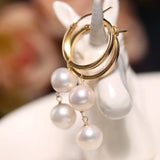 9.5mm High Luster Akoya Pearl Drop Earrings - 14K Gold Filled Etsy