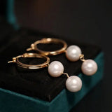 9.5mm High Luster Akoya Pearl Drop Earrings - 14K Gold Filled Etsy