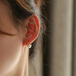 6-7mm Natural White Pink Pearl Earrings - 18K Gold Akoya Studs Etsy