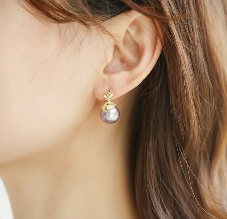 5A+ High Luster 12mm White Pearl Earrings Handmade 18k Gold Plated Vermeil White Pearl Earrings, Gift Idea, Edison Pearl Earrings Etsy