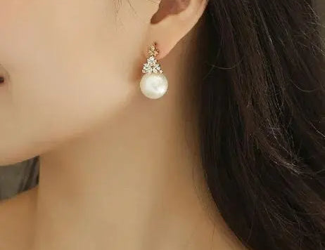 15mm High Luster Freshwater Pearl Earrings - 18K Yellow Gold Etsy