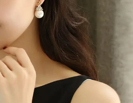 15mm High Luster Freshwater Pearl Earrings - 18K Yellow Gold Etsy