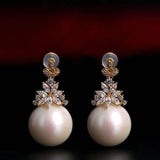 15mm High Luster Freshwater Pearl Earrings - 18K Yellow Gold Etsy