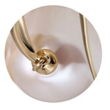 12mm Natural High Luster Pearl Handmade 18k Solid Yellow Gold White Pink Pearl Earrings, Freshwater Pearl Earrings, Gift Idea Etsy