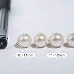 12mm Natural High Luster Pearl Handmade 18k Solid Yellow Gold White Pink Pearl Earrings, Freshwater Pearl Earrings, Gift Idea Etsy