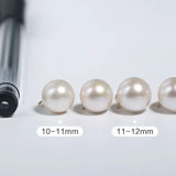 12mm Natural High Luster Pearl Handmade 18k Solid Yellow Gold White Pink Pearl Earrings, Freshwater Pearl Earrings, Gift Idea Etsy
