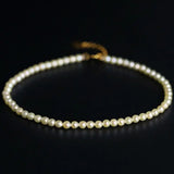 18K Yellow Gold Akoya Baby Pearl Strand Bracelets Etsy