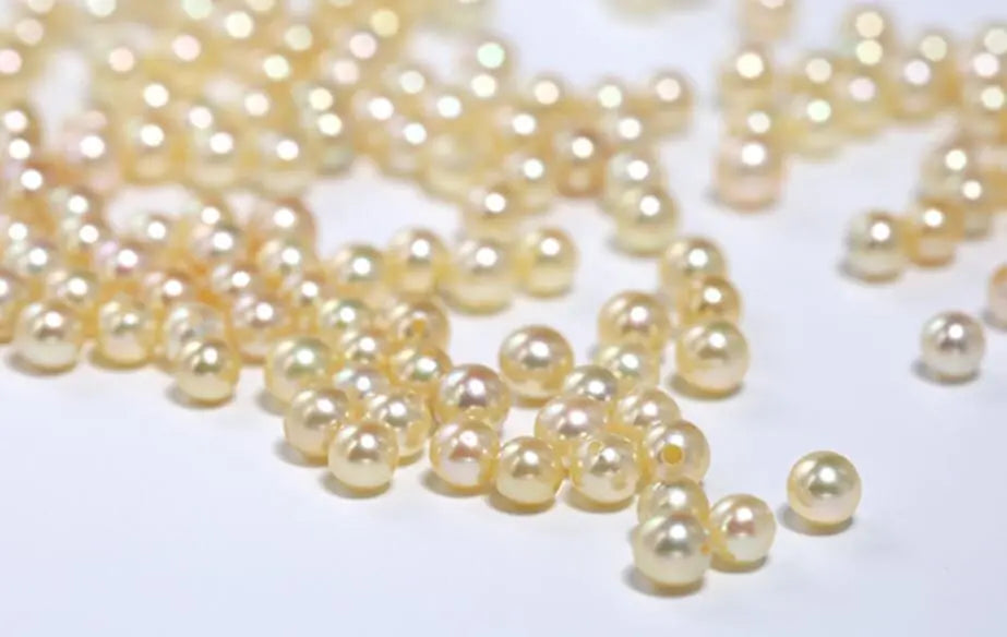 Cluster Akoya Golden Pearl Earrings & White Diamond, 18K Solid Yellow Gold Earrings Etsy
