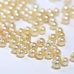 Cluster Akoya Golden Pearl Earrings & White Diamond, 18K Solid Yellow Gold Earrings Etsy