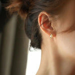 Cluster Akoya Golden Pearl Earrings & White Diamond, 18K Solid Yellow Gold Earrings Etsy