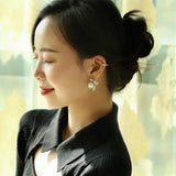 Flower Design 13mm High Luster Freshwater - Silver 925 Etsy