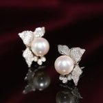 Flower Design 13mm High Luster Freshwater - Silver 925 Etsy