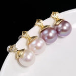 5A+ High Luster 12mm White Pearl Earrings Handmade 18k Gold Plated Vermeil White Pearl Earrings, Gift Idea, Edison Pearl Earrings Etsy