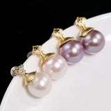 5A+ High Luster 12mm White Pearl Earrings Handmade 18k Gold Plated Vermeil White Pearl Earrings, Gift Idea, Edison Pearl Earrings Etsy