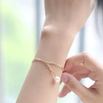 9mm Akoya Pearl Bracelet - 18K Cuba Chain Design Etsy