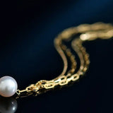 9mm Akoya Pearl Bracelet - 18K Cuba Chain Design Etsy