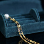 9mm Akoya Pearl Bracelet - 18K Cuba Chain Design Etsy