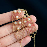4-5mm Natural Japan Akoya Pearl Bracelets 18k Solid Yellow Gold High Luster White Pink Pearl Lace Bracelets, Anniversary Gift Idea Etsy