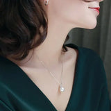 12mm Natural South Sea White Pearls & White Diamond Drop Earrings 18k Solid White Gold White Pearl Circle Earrings, Anniversary Gift Idea Etsy