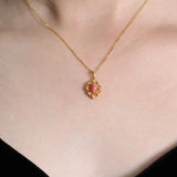 Queen Conch Pearl 18K Solid Yellow Gold Bespoke Necklace (Customize), Strombus Gigas, Flamed Pink, Seawater Pearl, Customized Jewelry, Gift Etsy