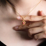 Queen Conch Pearl 18K Solid Yellow Gold Bespoke Necklace (Customize), Strombus Gigas, Flamed Pink, Seawater Pearl, Customized Jewelry, Gift Etsy