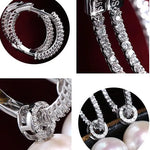 5A+ High Luster 13mm White Pearl Earrings Handmade Silver 925 White Pearl Earrings, Gift Idea, Edison Pearl Earrings Etsy