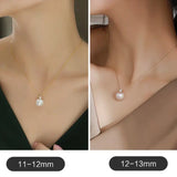 12mm High Luster Freshwater Pearl Necklace - 18K Yellow Gold Etsy