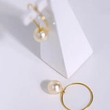 8mm Natural Akoya Golden Pearl Earrings - 18K Yellow Gold Etsy