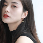 8mm Natural Akoya Golden Pearl Earrings - 18K Yellow Gold Etsy
