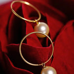 8mm Natural Akoya Golden Pearl Earrings - 18K Yellow Gold Etsy