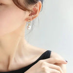 AAA+ 12mm Freshwater White Pearl Earrings - 18K Gold Plated Vermeil Etsy