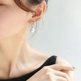 AAA+ 12mm Freshwater White Pearl Earrings - 18K Gold Plated Vermeil Etsy