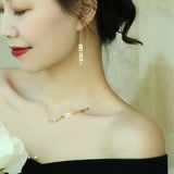 18K Gold Akoya Pearl Leaf Earrings - High Luster White Pearl Etsy