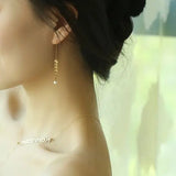 18K Gold Akoya Pearl Leaf Earrings - High Luster White Pearl Etsy