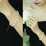High Luster Akoya Pearl Strand 18K Bracelets - 18K Yellow Gold Etsy