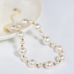High Luster Akoya Pearl Strand 18K Bracelets - 18K Yellow Gold Etsy