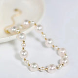 High Luster Akoya Pearl Strand 18K Bracelets - 18K Yellow Gold Etsy