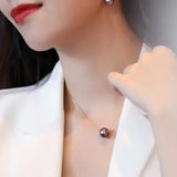12-13mm High Luster Pink Purple Pearl Necklace - 18K Yellow Gold Etsy